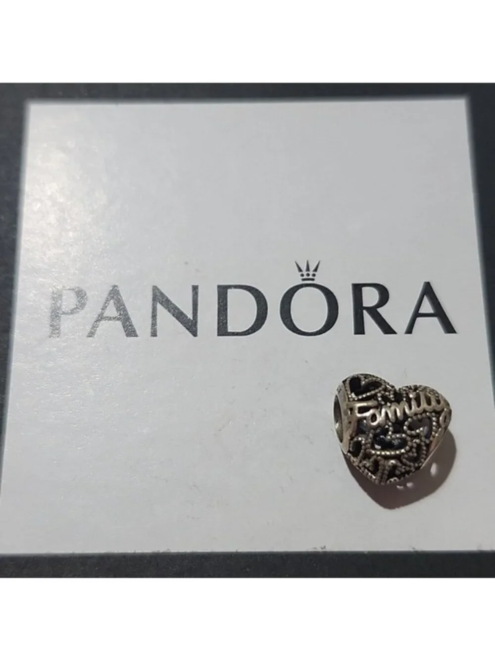 Pandora Sterling Silver Family Heart Charm - 798571C00